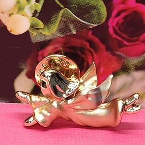 #2179, GIGI GIUSTI SIGNED, VINTAGE ANGEL BROOCH ANGEL.